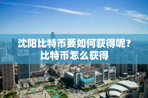 沈阳比特币要如何获得呢？比特币怎么获得