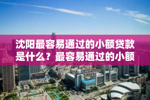 沈阳最容易通过的小额贷款是什么？最容易通过的小额贷款