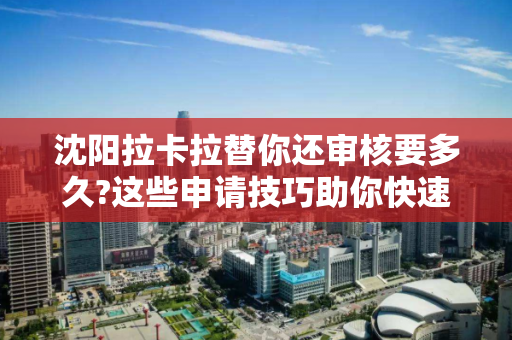 沈阳拉卡拉替你还审核要多久?这些申请技巧助你快速通过审核