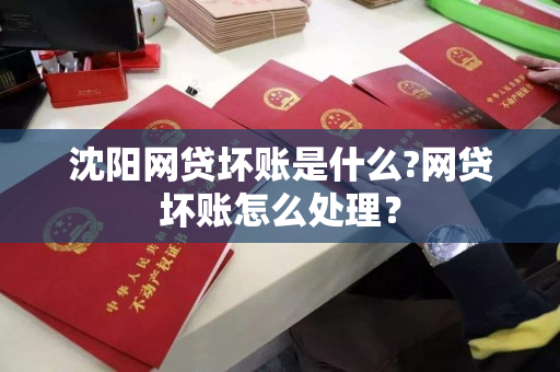 沈阳网贷坏账是什么?网贷坏账怎么处理？