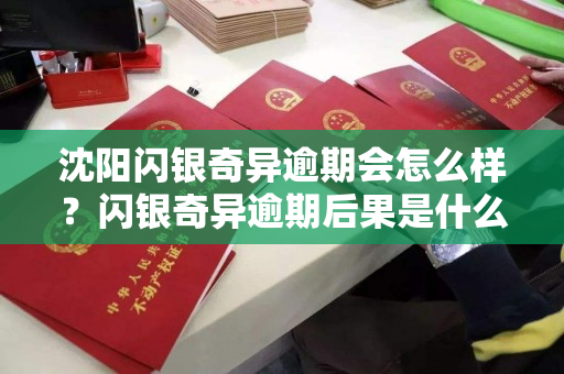 沈阳闪银奇异逾期会怎么样?闪银奇异逾期后果是什么? 沈阳闪银奇异逾期会怎么样?闪银奇异逾期后果是什么?