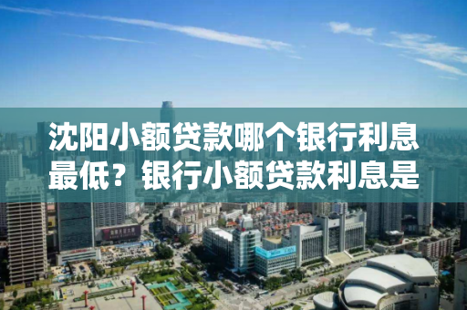 沈阳小额贷款哪个银行利息最低？银行小额贷款利息是多少？