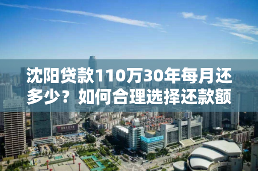 沈阳贷款110万30年每月还多少？如何合理选择还款额度？