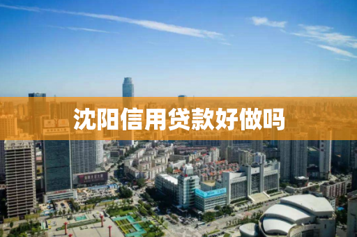 沈阳信用贷款好做吗 沈阳信用贷款好做吗