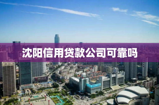 沈阳信用贷款公司可靠吗