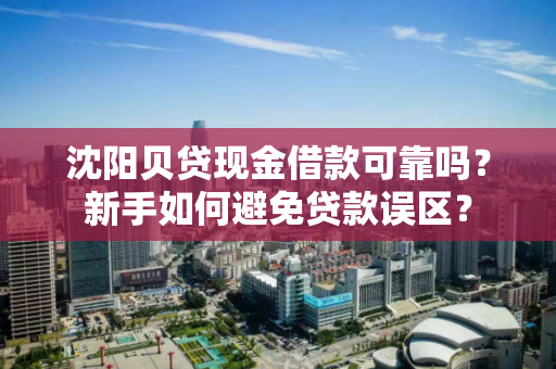 沈阳贝贷现金借款可靠吗？新手如何避免贷款误区？