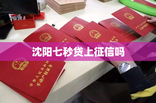 沈阳七秒贷上征信吗