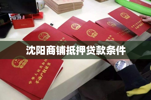 沈阳商铺抵押贷款条件