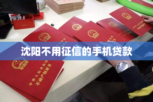 沈阳不用征信的手机贷款