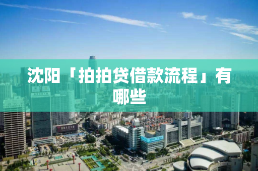 沈阳「拍拍贷借款流程」有哪些 沈阳「拍拍贷借款流程」有哪些