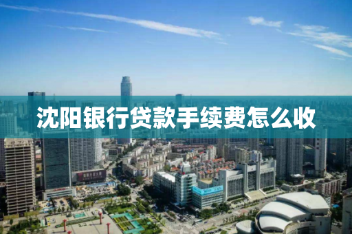 沈阳银行贷款手续费怎么收 沈阳银行贷款手续费怎么收