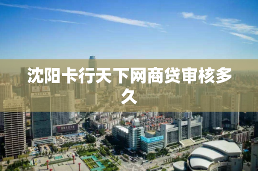 沈阳卡行天下网商贷审核多久