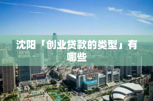 沈阳「创业贷款的类型」有哪些 沈阳「创业贷款的类型」有哪些