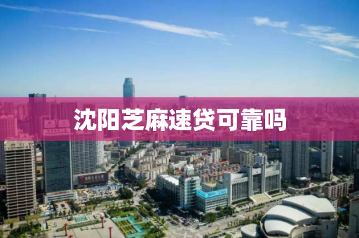 沈阳芝麻速贷可靠吗 沈阳芝麻速贷可靠吗