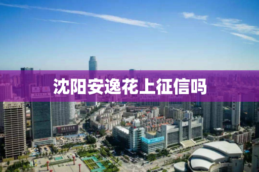 沈阳安逸花上征信吗 沈阳安逸花上征信吗