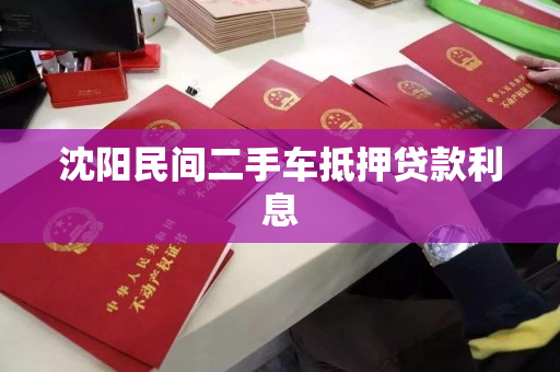沈阳民间二手车抵押贷款利息 沈阳民间二手车抵押贷款利息
