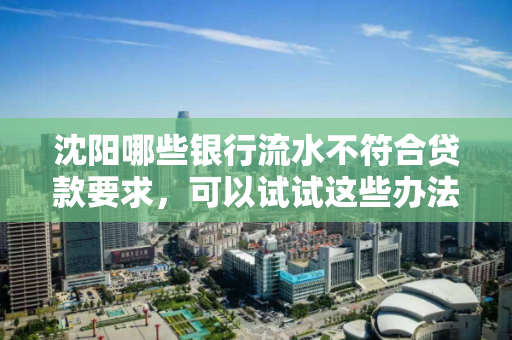 沈阳哪些银行流水不符合贷款要求,可以试试这些办法 沈阳哪些银行流水不符合贷款要求,可以试试这些办法