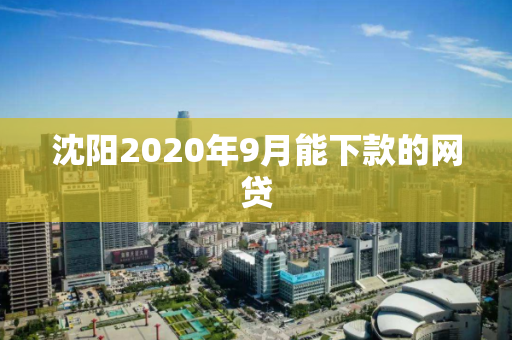 沈阳2020年9月能下款的网贷 沈阳2020年9月能下款的网贷