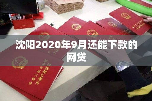 沈阳2020年9月还能下款的网贷