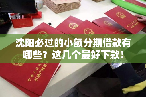 沈阳必过的小额分期借款有哪些？这几个最好下款！
