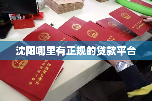 沈阳哪里有正规的贷款平台