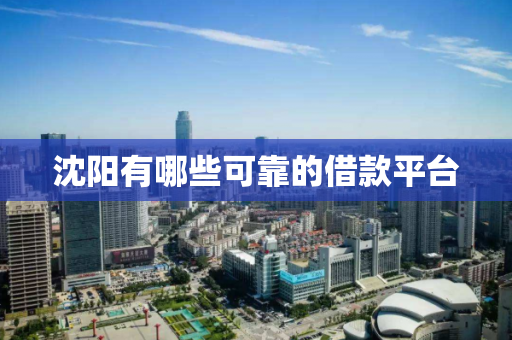 沈阳有哪些可靠的借款平台 沈阳有哪些可靠的借款平台