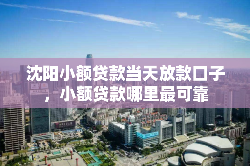 沈阳小额贷款当天放款口子，小额贷款哪里最可靠