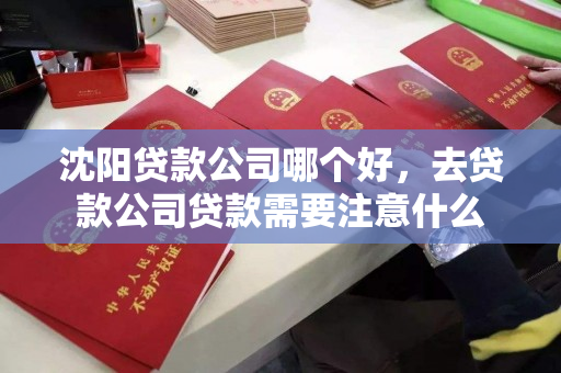 沈阳贷款公司哪个好,去贷款公司贷款需要注意什么 沈阳贷款公司哪个好,去贷款公司贷款需要注意什么