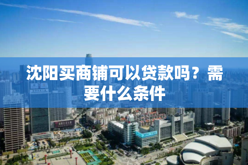 沈阳买商铺可以贷款吗?需要什么条件 沈阳买商铺可以贷款吗?需要什么条件