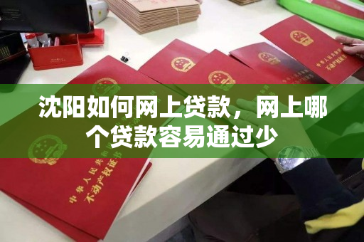 沈阳如何网上贷款，网上哪个贷款容易通过少