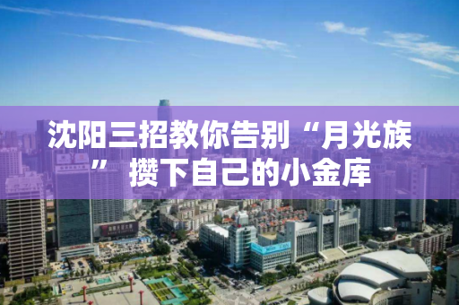 沈阳三招教你告别“月光族” 攒下自己的小金库 沈阳三招教你告别“月光族” 攒下自己的小金库