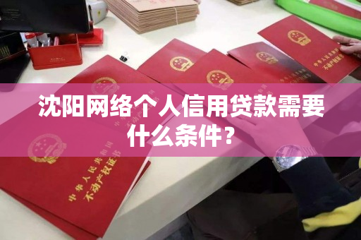 沈阳网络个人信用贷款需要什么条件？