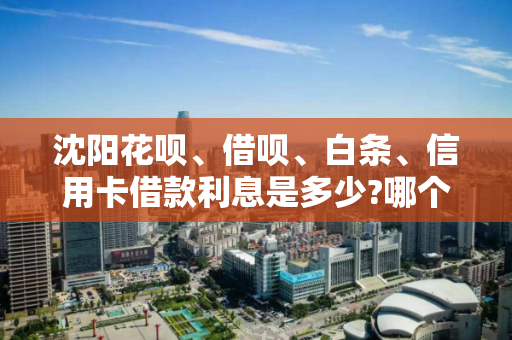 沈阳花呗、借呗、白条、信用卡借款利息是多少?哪个真实利息低 沈阳花呗、借呗、白条、信用卡借款利息是多少?哪个真实利息低