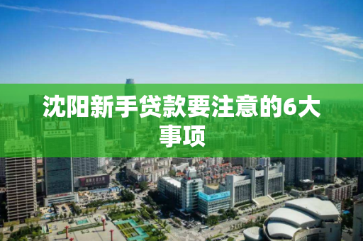 沈阳新手贷款要注意的6大事项 沈阳新手贷款要注意的6大事项