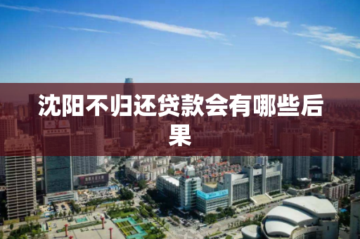 沈阳不归还贷款会有哪些后果 沈阳不归还贷款会有哪些后果