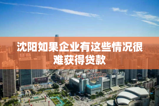沈阳如果企业有这些情况很难获得贷款