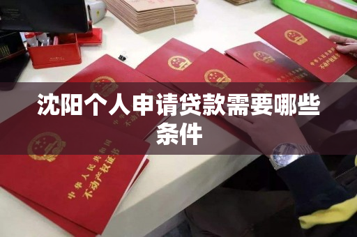 沈阳个人申请贷款需要哪些条件 沈阳个人申请贷款需要哪些条件