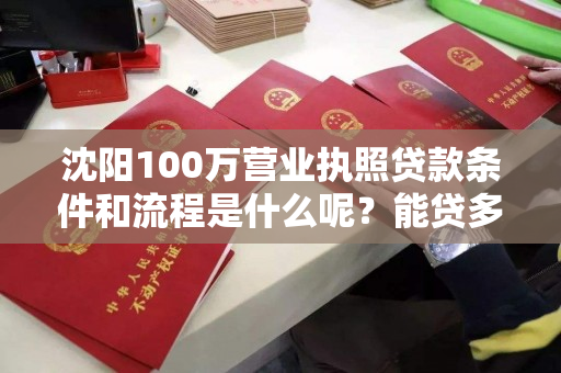 沈阳100万营业执照贷款条件和流程是什么呢？能贷多少？