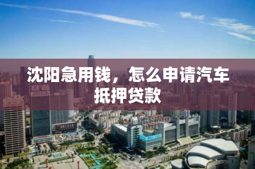 沈阳急用钱，怎么申请汽车抵押贷款