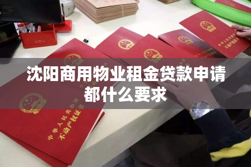 沈阳商用物业租金贷款申请都什么要求