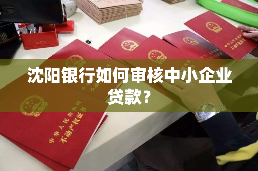 沈阳银行如何审核中小企业贷款？