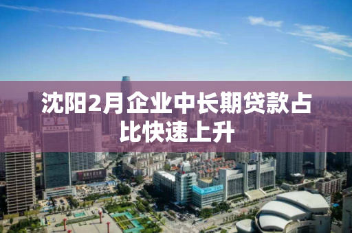 沈阳2月企业中长期贷款占比快速上升