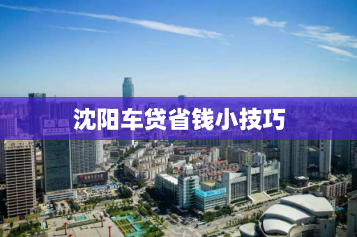 沈阳车贷省钱小技巧 沈阳车贷省钱小技巧
