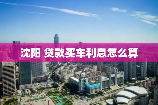 沈阳 贷款买车利息怎么算