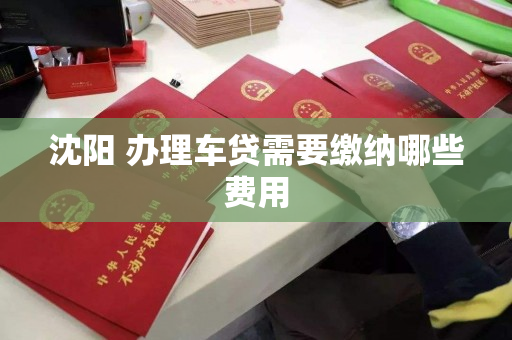 沈阳 办理车贷需要缴纳哪些费用