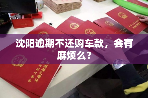 沈阳逾期不还购车款，会有麻烦么？