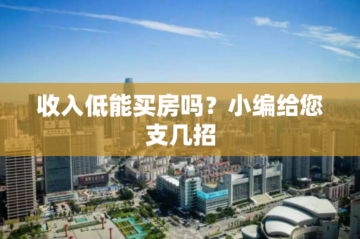 收入低能买房吗?小编给您支几招 收入低能买房吗?小编给您支几招