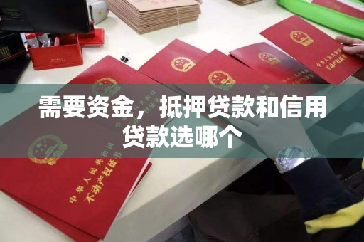 需要资金，抵押贷款和信用贷款选哪个