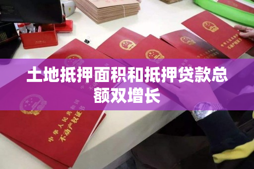 土地抵押面积和抵押贷款总额双增长