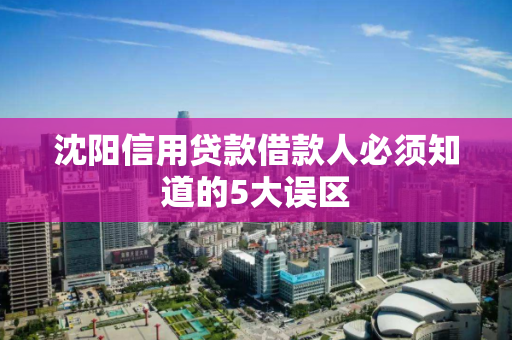 沈阳信用贷款借款人必须知道的5大误区 沈阳信用贷款借款人必须知道的5大误区